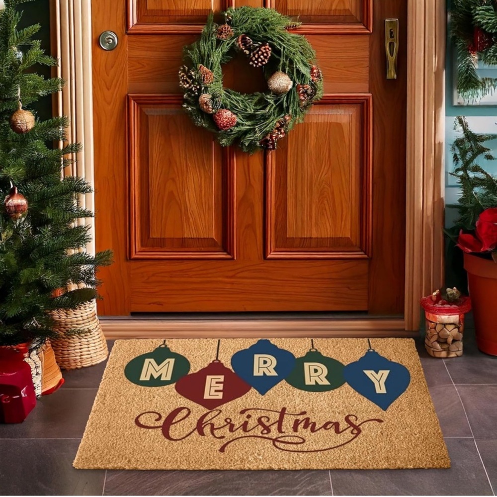 Festive Merry Christmas Doormat